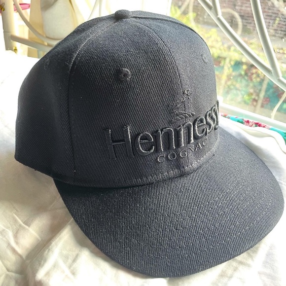 Hennessey Accessories Hennessy Cognac Snapback Hat Black On Black